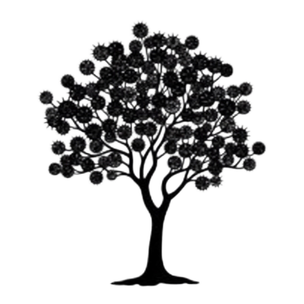 Abstract Tree Silhouette